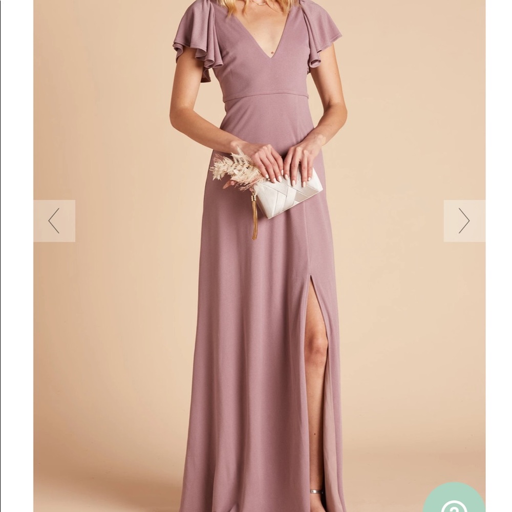 Birdy Grey Hannah Crepe Dress in Dark Mauve